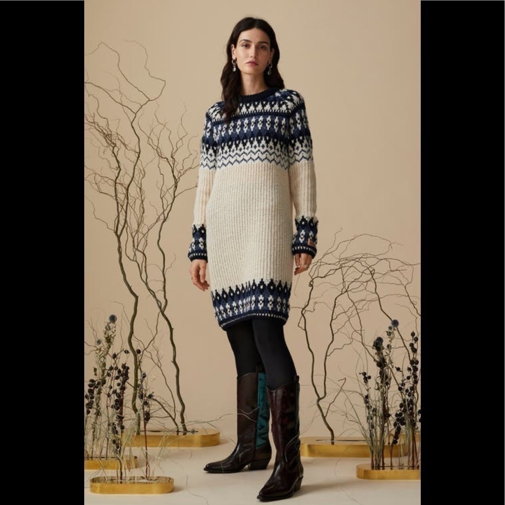 Scotch and‎ soda fair isle sweater dress NWT